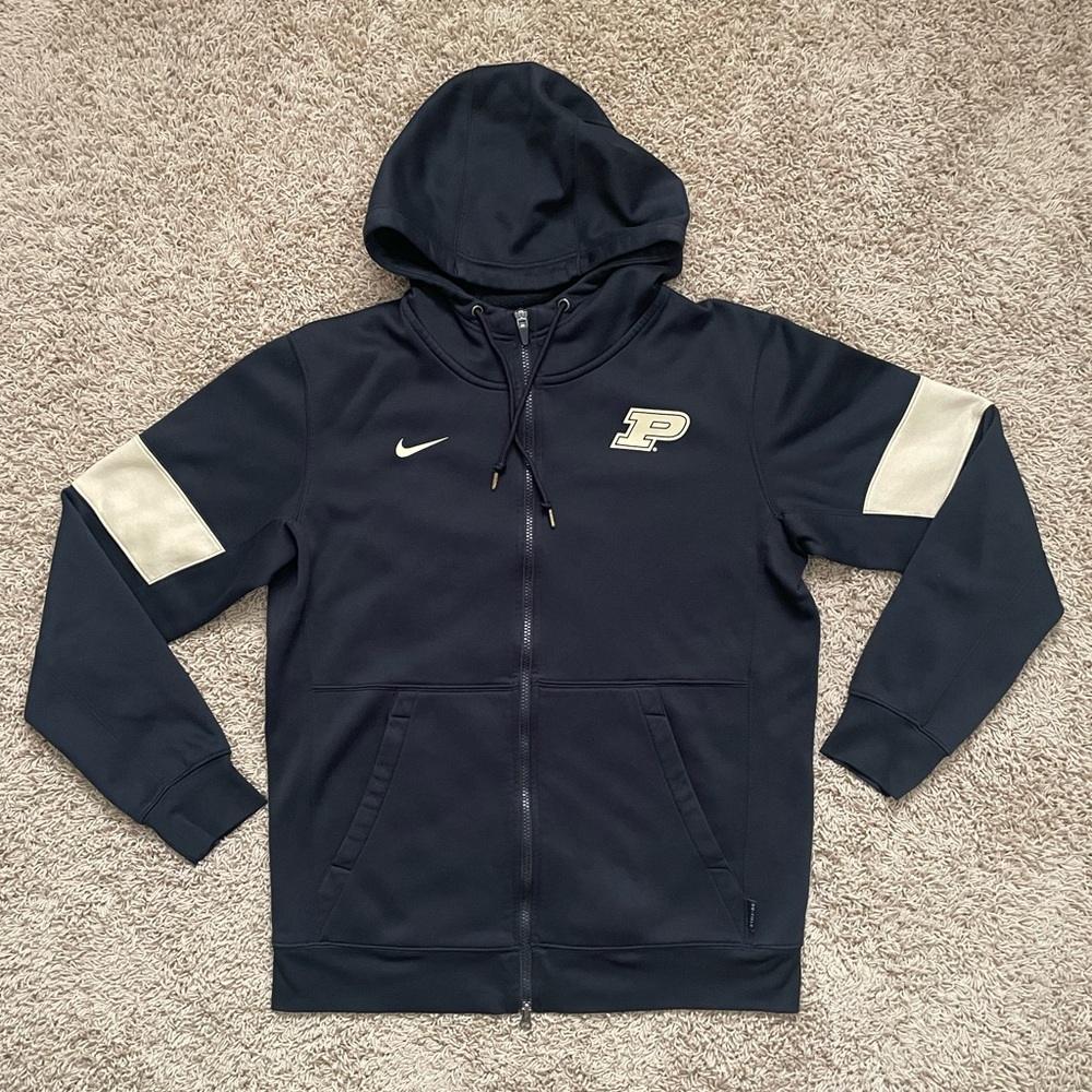 Purdue Boilermakers Nike On Field Jacket Men Medium Performance Full Zip - Picture 1 of 5